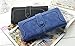 Best Women’s Faux Leather Long Clutch Wallet, Bifold Pockets Luxury Design, Blue