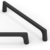 Asimerdeco 10 Pack Matte Black Cabinet Pulls 5 Inch(128mm) Kitchen Cabinet Handles Solid Zinc Alloy Cabinet Hardware Drawer Pulls