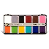 Wolfe FX, 12-color Makeup Palette - Face & Body Paint Kit Essentials