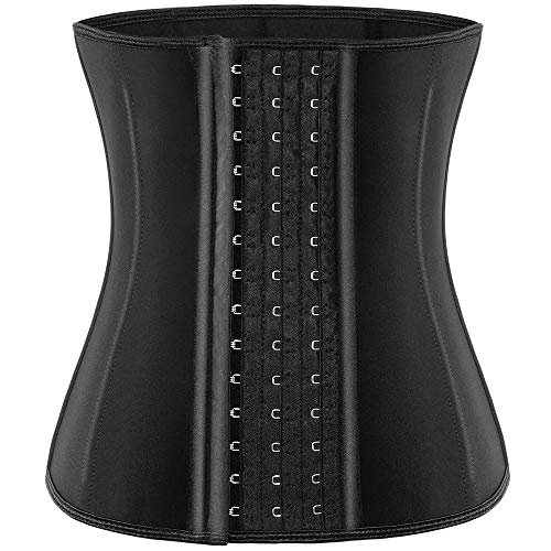 Waist Trainer for Women Corset Cincher Body Shaper Girdle Trimmer with Steel Bones Extender