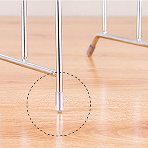Taloyer Stainless Steel Multiple Layers Cutting Board & Lid Pot Racks Metal Vertical Storage Shelf Holder Organizer