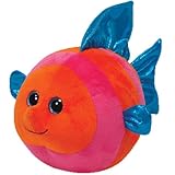 Ty Beanie Ballz Splashy Orange/Pink Fish Regular Plush