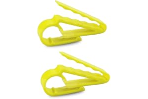 Chiloskit Pack of 6 Cigar Clip Holder Minder for Golf Boat Grill & More (Yellow)
