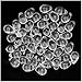 Beadaholique Czech 50-Piece Glass Beads, 9mm, Crystal Clear