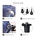 Electric Air Pump, Portable Air Mattress Pump with 3 Nozzles, Quick-Fill Inflator/Deflator Pumps for Inflatable Couch Bed Pool Float Rafts Boat Toys Swimming Rings, AC/110V