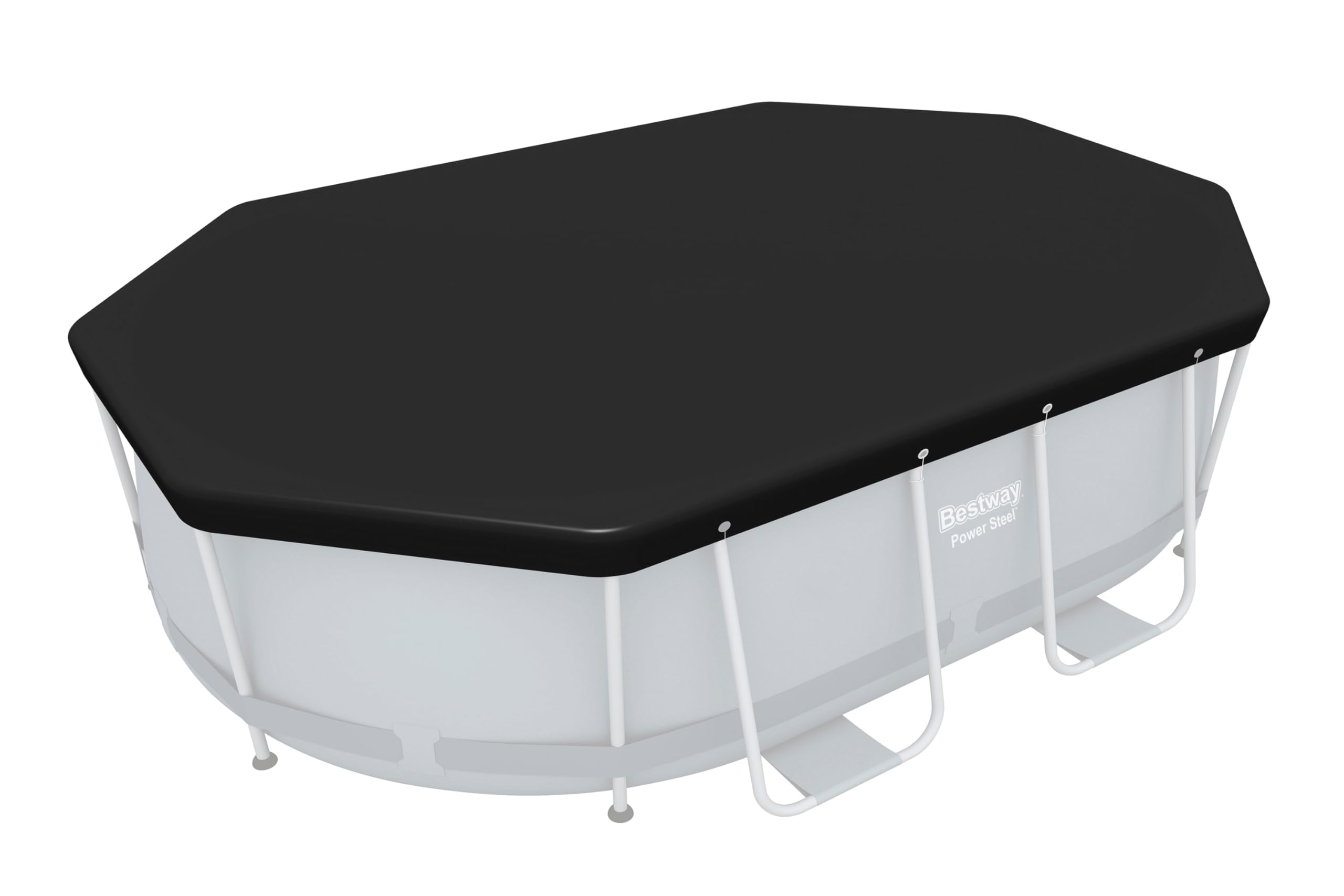Bestway 10ft Oval Pool Cover for Above Ground Pool, Compatible with Oval Shape Frame Pools, 3.05 m x 1.84 m (10 ft. x 6 ft.)