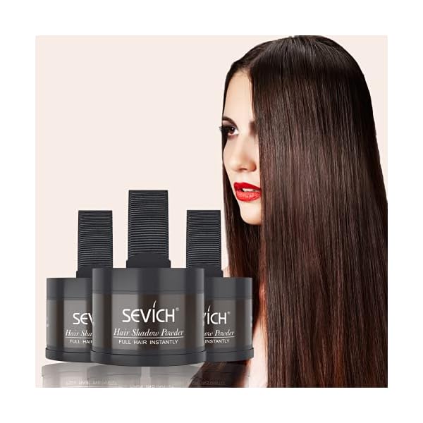 Instantly Hairline Shadow - SEVICH Hairline Powder, Quick Cover Grey Hair Root Concealer, Eyebrows & Beard Line, Hair…