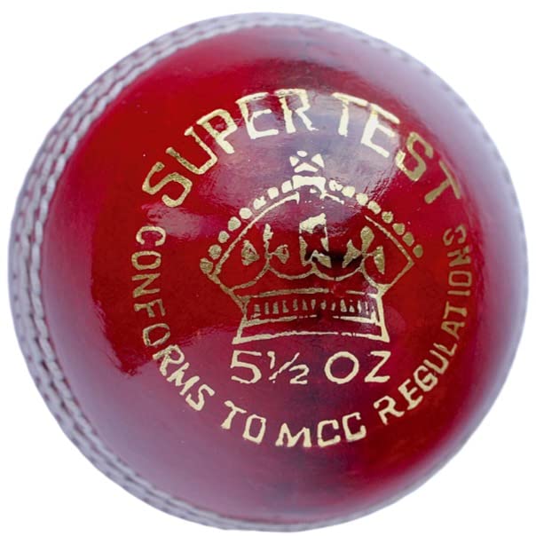 Cricket Ball - Red Leather Match Quality (Adult Men's, Senior)