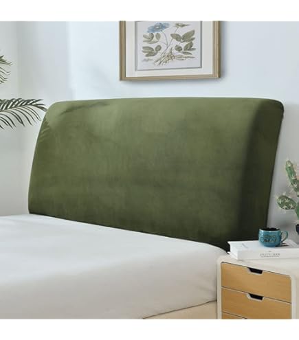 YCDZSW Housse De Tête De Lit, Housse De Tête De Lit Shaker Extensible, Spandex Housse De Protection Pour Lits King/Double (Beige,180cm (170-190cm