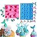 Set of 2 JeVenis Mermaid Series Tail Mermaid Silicone Fondant Mold for Cake Decoration Chocolate Candy Mold Soap Mold Baking Tool Jello Mold Cupcake Topper Ice Tray