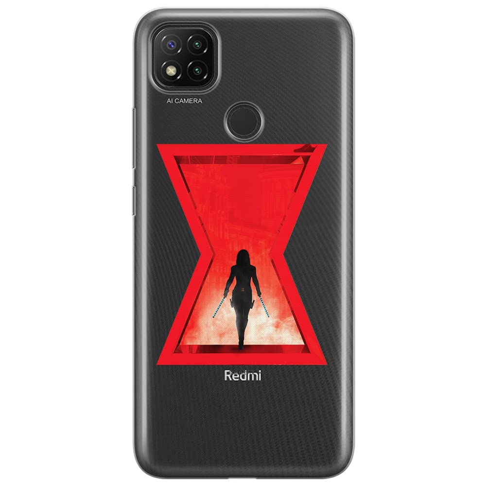 ERT GROUP mobile phone case for Xiaomi REDMI 9C original and officially Licensed Marvel pattern Black Widow 009 optimally adapted to the shape of the mobile phone, partially transparent