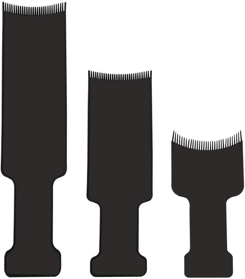 6pcs Balayage Board and Brush Kit, 3pcs Balayage Highlighting Board with Teeth and 3pcs Hair Coloring Brush Flat Top Comb Board Balayage Paddle for Hair Coloring Dyeing DIY Hairdressing Tint Tool: Kitchen & Dining