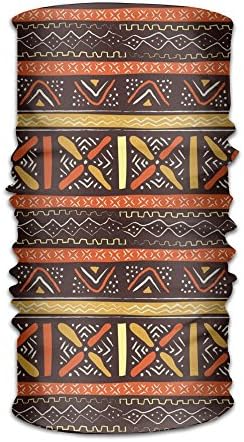 OhikQhik Orange African Stripe Outdoor Wide Headband Elastic Seamless Scarf UV Resistence Sport Headwear For Men&amp;Women