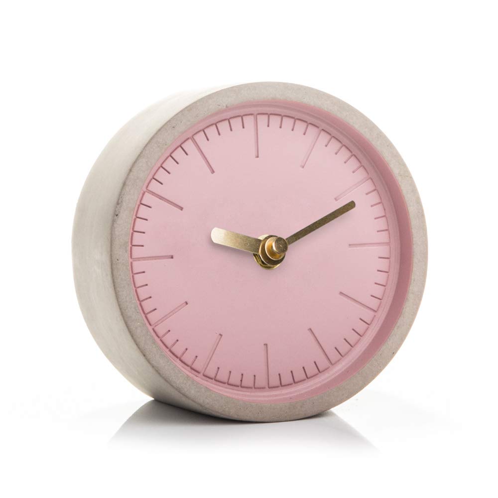 Good Design Works Concrete Clock - Pink
