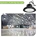 hykolity 250W UFO LED High Bay Light Fixture, 35000lm 1-10V Dimmable 5000K [750W/1000W MH/HPS Equiv.] 5' Cable with US Plug, Commercial Warehouse/Outdoor Area Light