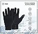 Tough Outdoors Running Gloves with Touch Screen - Winter Glove Liners for Texting, Cycling - Thin & Lightweight Cold Weather Thermal Gloves