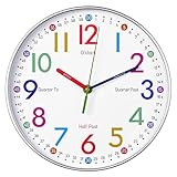 AIRUIFU Wall Clock for Kids Learning to Tell