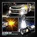 SiriusLED Super Bright White and Amber Switchback 3030 Chipset SMD LED Bulbs with Projector for Car Turn Signal Lights DRL 1157 2057 2357 7528 BAY15D P21/5W