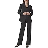 Aotasely Women's 2 Piece Suits Business Casual Outfits Straight Wide Leg Pants Suits Professional Office Work Outfits