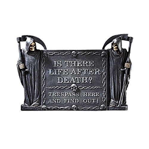 Design Toscano Life After Death: No Trespassing Wall Sculpture