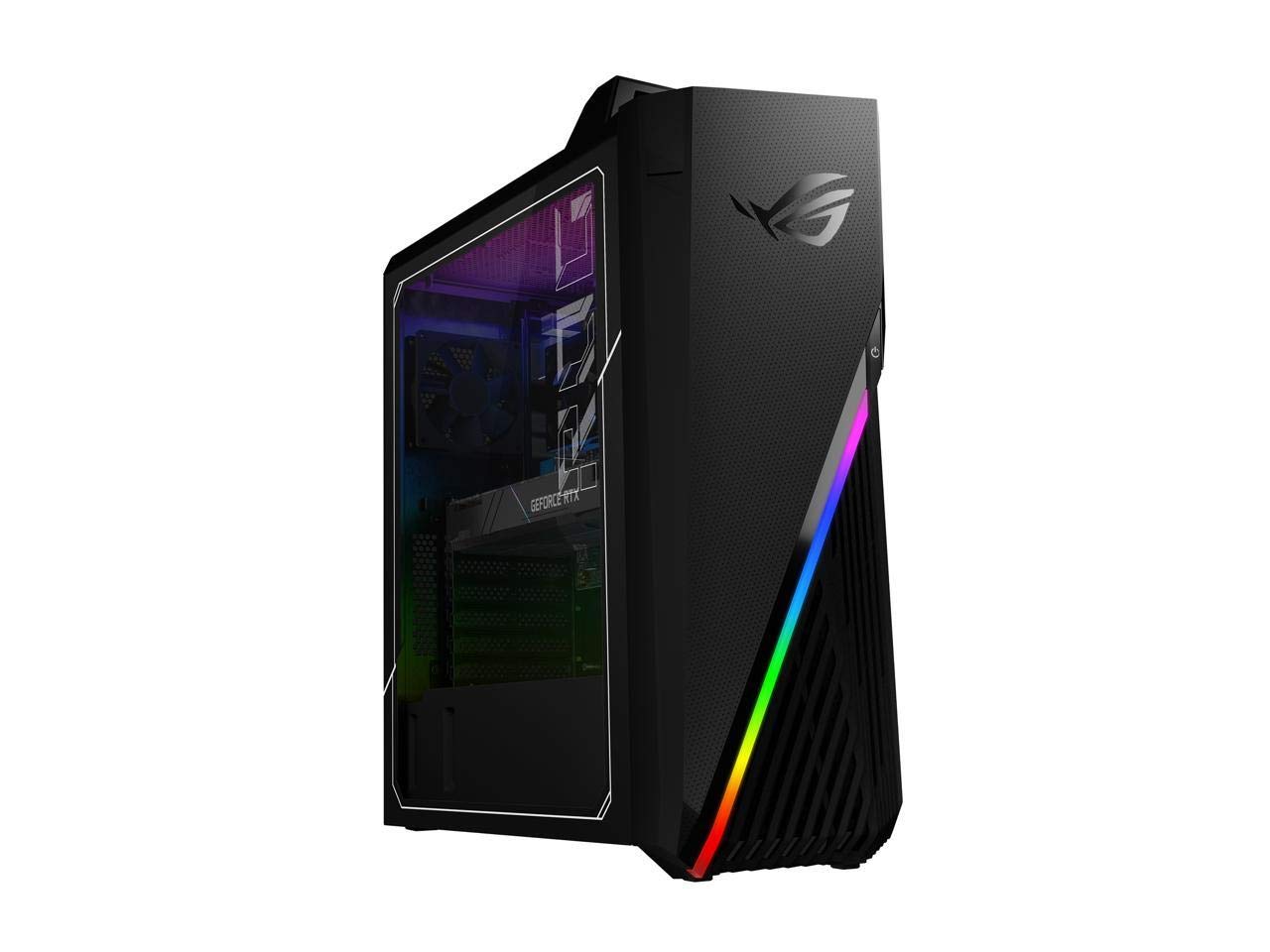 PC de escritorio para juegos ASUS ROG Strix GA15DH, AMD Ryzen 7 3700X, GeForce GTX 1660 Ti, 16 GB DDR4 RAM, 512 GB PCIe SSD, Wi-Fi 5, Windows 10 Home, GA15DH-BS762