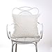 Phantoscope 100% Cotton Handmade Crochet White Decorative Throw Pillow Case Cushion Cover 18