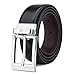 Tonly Monders Reversible Men's Leather Belt, Black/Brown, 1.25 Inch Wide, 44 45 46 47 Waist Big And Tall