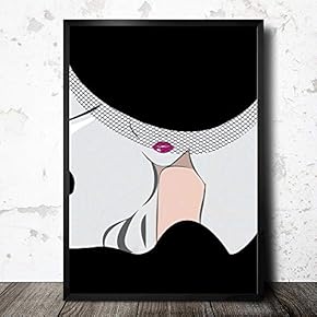 Framed Canvas Wall Art for Living Room, Bedroom Fashion Lady Canvas Prints for Home Decoration Ready to Hang - 16x24 inches