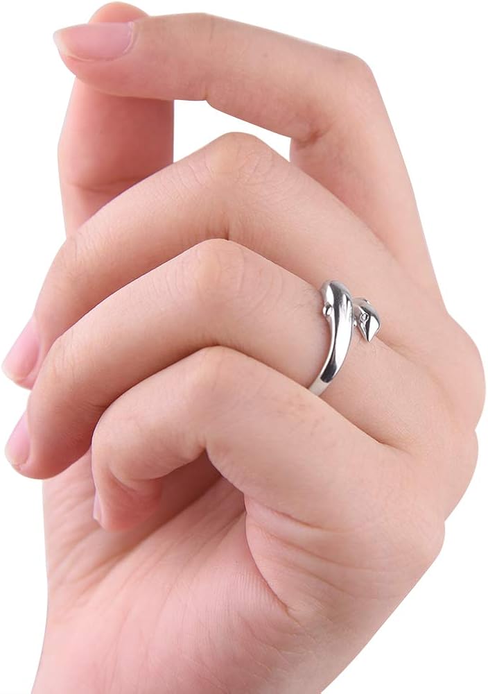 TUPARKA 9Pcs Silver Adjustable Rings Set Knot Adjustable Finger Ring Joint Ring Toe Ring Beach Jewelry Gifts for Women Girls - Image 5