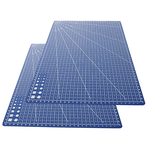 Homoyoyo 2Pcs Double Sided Cutting Mats Durable Engraving Mat for Crafts DIY Projects Paper Art Cutting Board for Students Teachers Enthusiasts