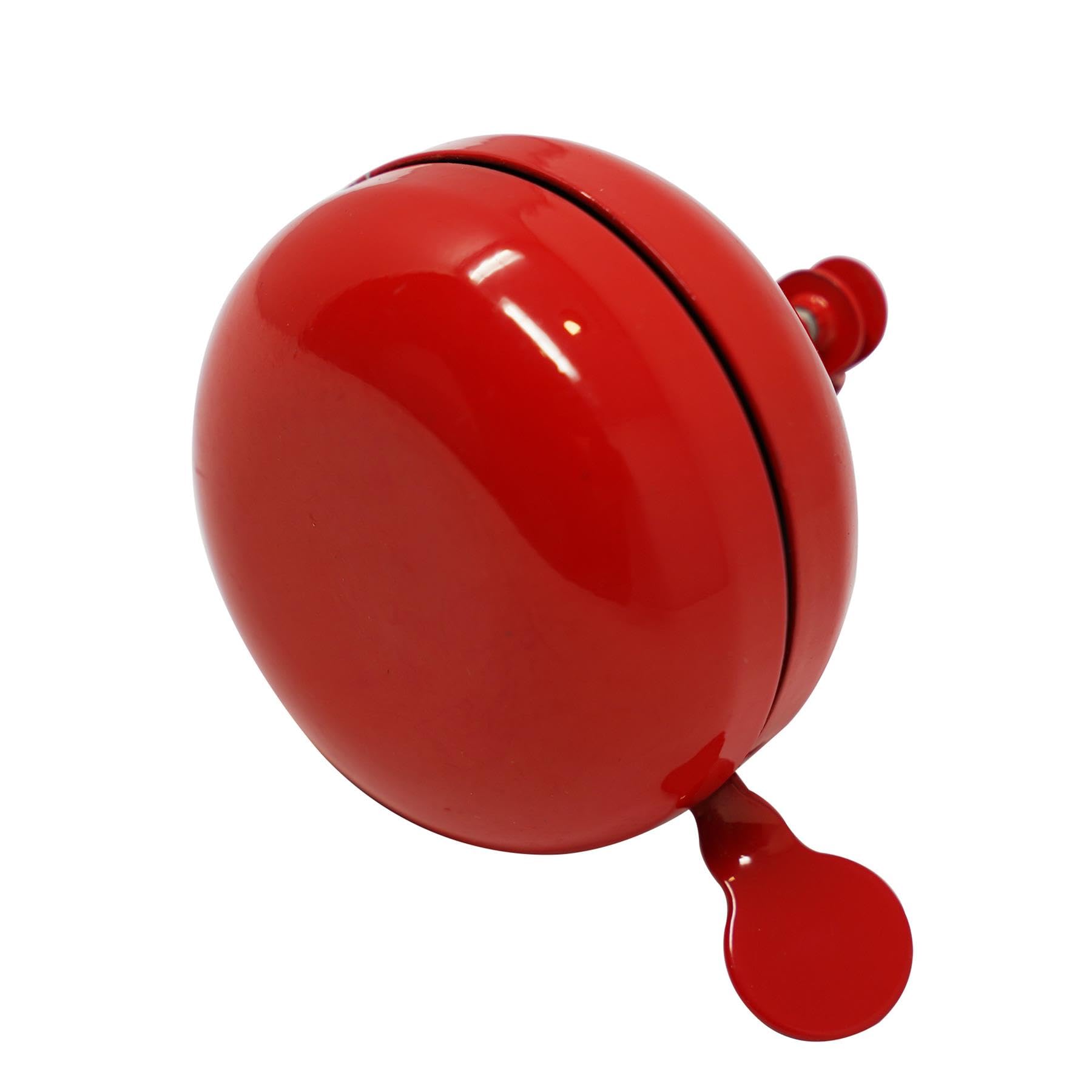 Laxzo ® Classic Bike Bell - Retro Loud Crisp Clear Sound Alarm For Road, Mountain, City, Sports, Kids, Cruiser, BMX Bikes - Red