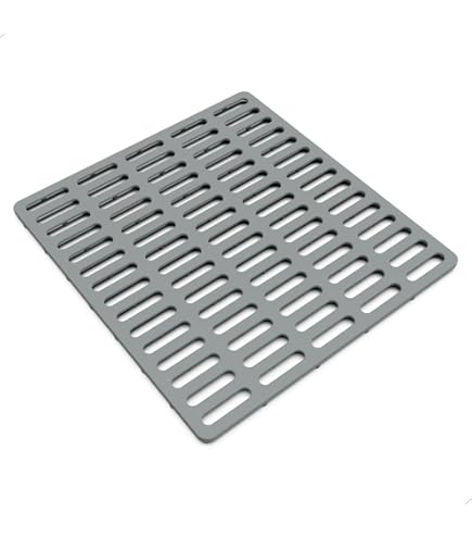 Silicone Sink Mat Protector - 34x29cm (13.4x11.4in), Anti-Scratch, Non-Slip, Dishwasher Safe, Gray