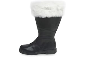 Ellie Shoes Faux Fur Trim Adult Santa Boots