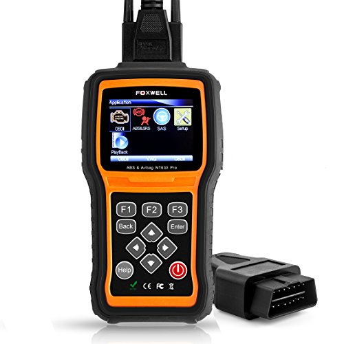 FOXWELL NT630 Pro Automotive ABS Scanner Obd2/OBD II Code Reader, Engine/Airbag Diagnostic Scan Tools with Steering Angle Sensor Calibration Function