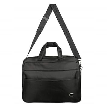 AllExtreme 15.6 Inch Multi-Compartment Laptop Nylon Messenger Hand Bag for Men and Women (Black)