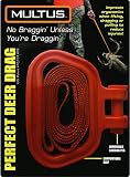 MULTUS: Perfect Deer Drag Fast & Easy to use Durable Safety Reflective Orange Strap Compact Comfort Grip Handle Game Dragger