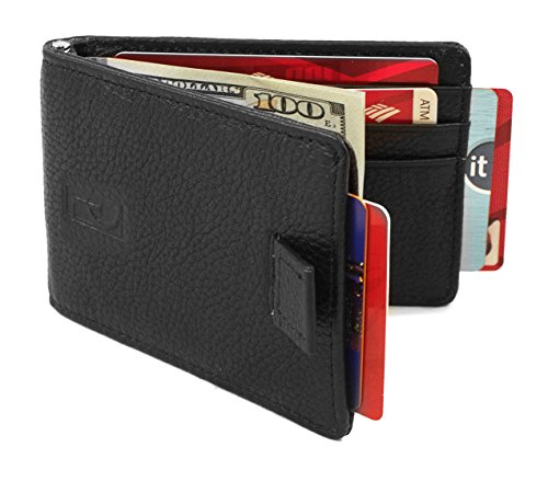 RFID Blocking Wallet for Men, Men's Genuine Leather, Thin Slim Bifold Front Pocket Wallet