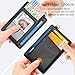 FurArt Slim Minimalist Wallet, Front Pocket Wallets, RFID Blocking, Credit Card Holder for Men-Goatskin Black