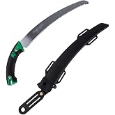 Notch Legacy 13" Saw SK5 Carbon Steel, Full Tang Blade w/Bullnose Tip-40710 | Japanese SK5 High Carbon,Steel, Triple-Sharp Tri-Edge Teeth, includes Molded Scabbard with Rollers