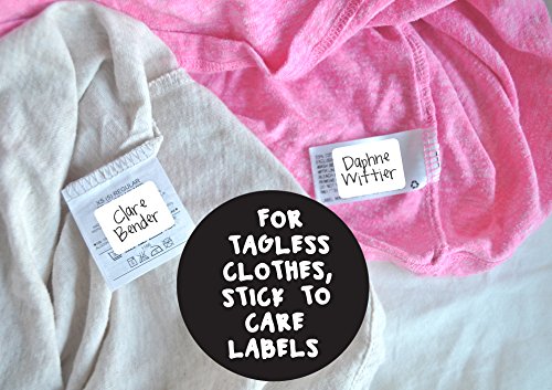 Clothing Labels, Write On Name, No Iron, Washer and Dryer Safe, Kids Label for Daycare and School, Made in USA (Set of 4) - Thumbnail 6