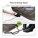 KUMEED Electric Air Pump Quick-Fill Inflator for Camp Bed Mattress Rafts Pool Float, Inflator Deflator in 110V - Black