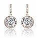 Fashion jewelry designer rhinestone gold tone bridal costume dangle drop earrings for women