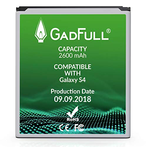 GadFull Battery Compatible with Samsung Galaxy S4 | 2018 Production Date | Corresponds to The Original EB-B600BE | Compatible with Galaxy S4 i9500 & LTE i9505 GadFull Battery Compatible with Samsung Galaxy S4 | 2018 Production Date | Corresponds to The Original EB-B600BE | Compatible with Galaxy S4 i9500 & LTE i9505