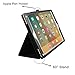 iPad Pro 9.7 Case, BoriYuan Vintage Genuine Leather Slim Folio Flip Stand Smart Cover for Apple iPad Pro 9.7 Inch with Magnetic Sleep/Wake Function, Black