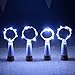 kingleder Wine Bottle USB Rechargeable LED Cork Light String, USB Powered LED Accent Light for Bedroom Living Room Wedding Party Decoration(4 Pack, White)