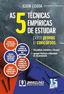 Livro As 5 técnicas empíricas de estudar para provas e concursos