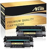 Arcon 2 Packs Compatible for HP 49A Q5949A 53A Q7553A Toner CartridgeHP Laserjet 1320, HP Laserjet P2015, HP Laserjet 1320n, HP Laserjet P2015dn, HP Laserjet 3390 M2727nf M2727 P2015d Printer Toner