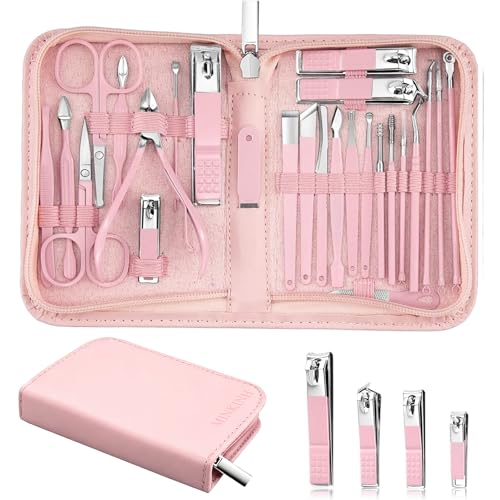 minkinh Manicure Set Pedicure Kit Pink
