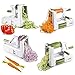 5-Blade Spiralizer - ALISKID Vegetable Spiralizer Slicer Shredder Veggie Grater Cutter with Powerful Suction Base