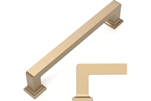 Amerdeco 10 Pack Champagne Bronze Cabinet Pulls 5 Inch(128MM) Hole Centers Kitchen Cabinet Handles Cabinet Hardware Kitchen Handles for Cabinets Cupboard Handles Drawer Pulls ZH0019